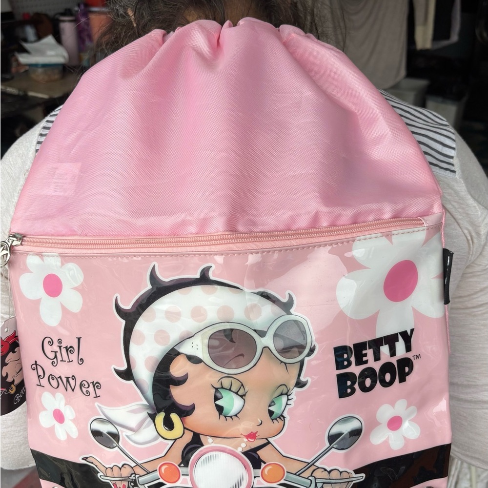 NWT- Betty Boop Drawstring Backpack